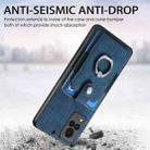 For vivo V21 5G Retro Skin-feel Ring Card Wallet Phone Case(Blue) - 3