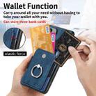 For vivo V21 5G Retro Skin-feel Ring Card Wallet Phone Case(Blue) - 4