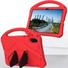 For Honor Pad X9a EVA Shockproof Tablet Case with Holder(Red) - 2