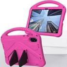 For Honor Pad X9a EVA Shockproof Tablet Case with Holder(Rose Red) - 2