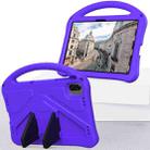 For Honor Pad X8a EVA Shockproof Tablet Case with Holder(Purple) - 1