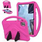 For Honor Pad 10 2025 EVA Shockproof Tablet Case with Holder(Rose Red) - 1