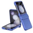 For Samsung Galaxy Z Flip5 5G Diamond Case-film Integral Hinge Shockproof Phone Case(Blue) - 1