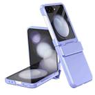 For Samsung Galaxy Z Flip5 5G Diamond Case-film Integral Hinge Shockproof Phone Case(Violet) - 1