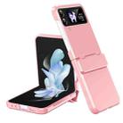 For Samsung Galaxy Z Flip4 Diamond Case-film Integral Hinge Shockproof Phone Case(Pink) - 1