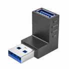 ENKAY USB 3.0 Adapter 90 Degree Angle Male to Female Combo Coupler Extender Connector, Angle:Vertical Up - 1