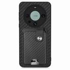 For Huawei Mate 60 Pro Card Wallet Kickstand Back Phone Case with Tool Knife(Black) - 2