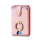 Magsafe Cross Vertical Card Bag Case For iPhone 15 / 14 / 13(Pink) - 1