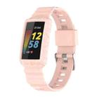 For Fitbit Charge 6 / 5 / 4 / 3 Armor Integrated TPU Watch Band(Light Pink) - 1