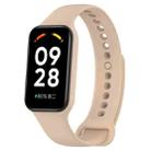 For Xiaomi Mi Band 8 Active Solid Color Integrated Silicone Watch Band(Pink) - 1