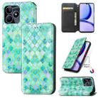 For Realme C53 CaseNeo Colorful Magnetic Leather Phone Case(Emeralds) - 1