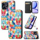 For Realme C53 CaseNeo Colorful Magnetic Leather Phone Case(Magic Space) - 1