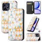 For Realme C53 CaseNeo Colorful Magnetic Leather Phone Case(Nordic Rhombus) - 1