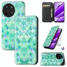 For Realme 11 4G Global CaseNeo Colorful Magnetic Leather Phone Case(Emeralds) - 1