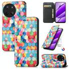 For Realme 11 4G Global CaseNeo Colorful Magnetic Leather Phone Case(Magic Space) - 1