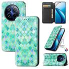 For Realme 12 Pro CaseNeo Colorful Magnetic Leather Phone Case(Emeralds) - 1