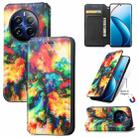 For Realme 12 Pro CaseNeo Colorful Magnetic Leather Phone Case(Colorful Cloud) - 1