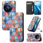 For Realme 12 Pro CaseNeo Colorful Magnetic Leather Phone Case(Rhombus Mandala) - 1