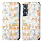 For Realme C65 CaseNeo Colorful Magnetic Leather Phone Case(Nordic Rhombus) - 2