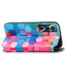 For Realme C65 CaseNeo Colorful Magnetic Leather Phone Case(Colored Squares) - 3