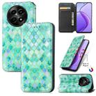 For  Realme 12 CaseNeo Colorful Magnetic Leather Phone Case(Emeralds) - 1