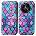 For  Realme 12 CaseNeo Colorful Magnetic Leather Phone Case(Purple Scales) - 2