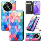 For  Realme 12 CaseNeo Colorful Magnetic Leather Phone Case(Colored Squares) - 1