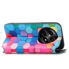 For  Realme 12 CaseNeo Colorful Magnetic Leather Phone Case(Colored Squares) - 3