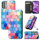 For Nokia G42 CaseNeo Colorful Magnetic Leather Phone Case(Colored Squares) - 1