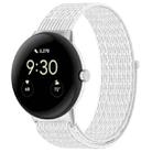 For Google Pixel Watch 2 Nylon Braided Watch Band(White) - 1