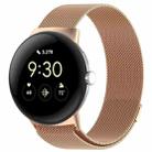 For Google Pixel Watch 2 Milan Magnetic Steel Mesh Watch Band(Rose Gold) - 1
