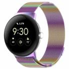 For Google Pixel Watch 2 Milan Magnetic Steel Mesh Watch Band(Colorful) - 1