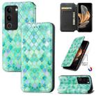 For vivo S17 CaseNeo Colorful Magnetic Leather Phone Case(Emeralds) - 1