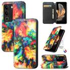 For vivo S17 CaseNeo Colorful Magnetic Leather Phone Case(Colorful Cloud) - 1