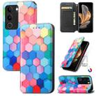 For vivo S17 CaseNeo Colorful Magnetic Leather Phone Case(Colorful Cube) - 1