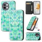 For vivo S18e CaseNeo Colorful Magnetic Leather Phone Case(Emeralds) - 1