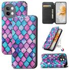 For vivo S18e CaseNeo Colorful Magnetic Leather Phone Case(Purple Scales) - 1