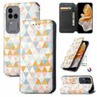 For vivo S18 Pro CaseNeo Colorful Magnetic Leather Phone Case(Rhombus) - 1