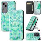 For vivo S18 CaseNeo Colorful Magnetic Leather Phone Case(Emeralds) - 1
