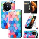 For vivo X100 CaseNeo Colorful Magnetic Leather Phone Case(Colorful Cube) - 1