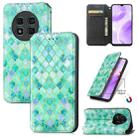 For Ulefone Note 15 CaseNeo Colorful Magnetic Leather Phone Case(Emeralds) - 1