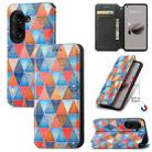 For ASUS  Zenfone 10 CaseNeo Colorful Magnetic Leather Phone Case(Rhombus Mandala) - 1
