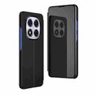 For Xiaomi Redmi Note 14 Pro 5G Plated Mirror Horizontal Flip Leather Phone Case with Holder(Black) - 1