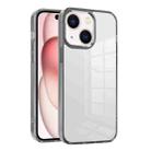 For iPhone 15 Ice Color Clear PC Hybrid TPU Phone Case(Grey) - 1