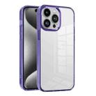 For iPhone 15 Pro Ice Color Clear PC Hybrid TPU Phone Case(Purple) - 1