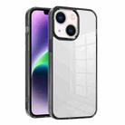 For iPhone 14 Ice Color Clear PC Hybrid TPU Phone Case(Black) - 1