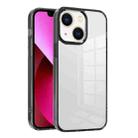 For iPhone 13 Ice Color Clear PC Hybrid TPU Phone Case(Black) - 1