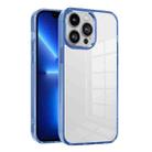 For iPhone 13 Pro Ice Color Clear PC Hybrid TPU Phone Case(Royal Blue) - 1