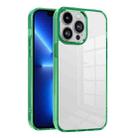 For iPhone 13 Pro Ice Color Clear PC Hybrid TPU Phone Case(Green) - 1