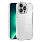 For iPhone 13 Pro Max Ice Color Clear PC Hybrid TPU Phone Case(White) - 1